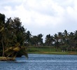 The final two holes play along the lagoon at Kauai Lagoons Golf Club.